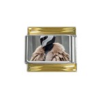 Digital Rebel 6 Gold Trim Italian Charm (9mm)