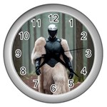 Digital Rebel (11) Wall Clock (Silver)