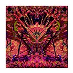 Trippy Garland Tile Coaster