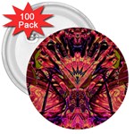 Trippy Garland 3  Buttons (100 pack) 