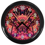 Trippy Garland Wall Clock (Black)