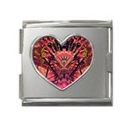 Trippy Garland Mega Link Heart Italian Charm (18mm)