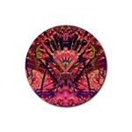 Trippy Garland Rubber Round Coaster (4 pack)