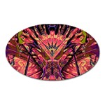 Trippy Garland Oval Magnet