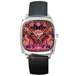 Trippy Garland Square Metal Watch