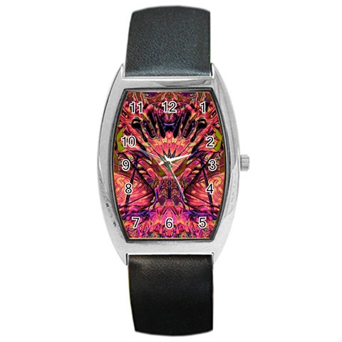 Trippy Garland Barrel Style Metal Watch from ArtsNow.com Front