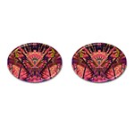 Trippy Garland Cufflinks (Oval)