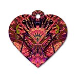 Trippy Garland Dog Tag Heart (One Side)