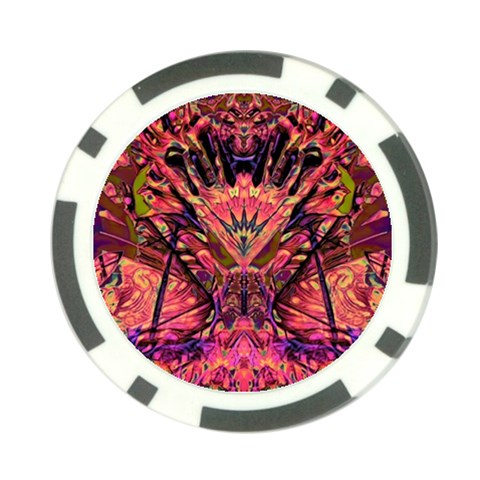 Trippy Garland Poker Chip Card Guard (10 pack) from ArtsNow.com Front