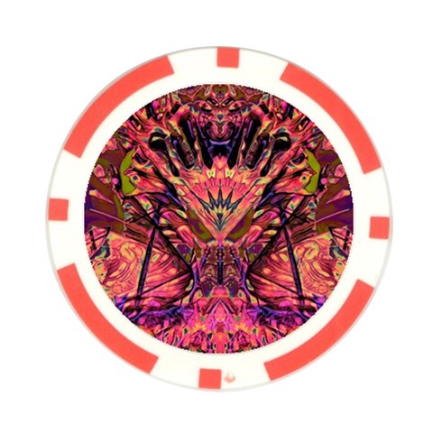 Trippy Garland Poker Chip Card Guard (10 pack) from ArtsNow.com Front