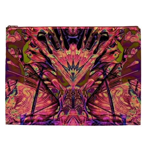 Trippy Garland Cosmetic Bag (XXL) from ArtsNow.com Front