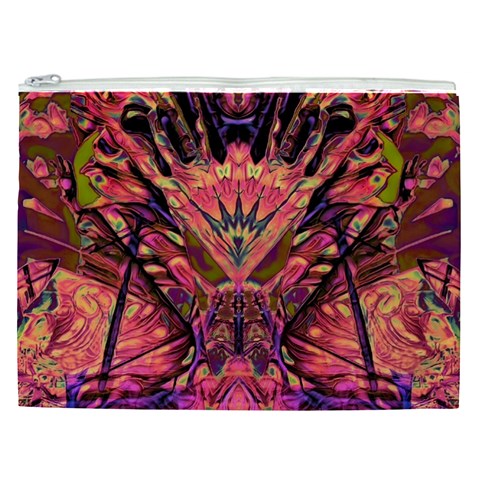 Trippy Garland Cosmetic Bag (XXL) from ArtsNow.com Front