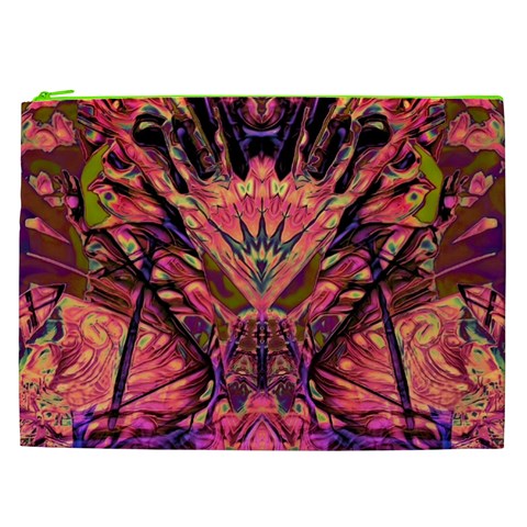 Trippy Garland Cosmetic Bag (XXL) from ArtsNow.com Front