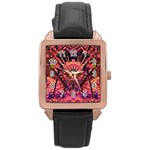 Trippy Garland Rose Gold Leather Watch 