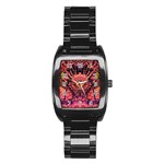 Trippy Garland Stainless Steel Barrel Watch