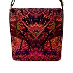 Trippy Garland Flap Closure Messenger Bag (L)