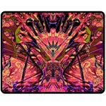 Trippy Garland Two Sides Fleece Blanket (Medium)