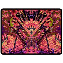 Trippy Garland Two Sides Fleece Blanket (Large) from ArtsNow.com 80 x60  Blanket Back