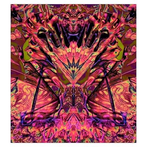 Trippy Garland Drawstring Pouch (Large) from ArtsNow.com Front