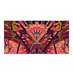 Trippy Garland Satin Wrap 35  x 70 