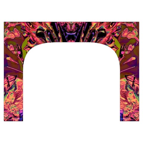 Trippy Garland Toiletries Pouch from ArtsNow.com Front