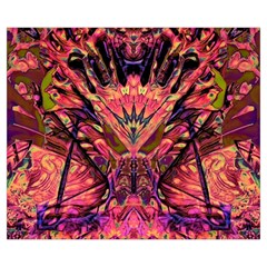 Trippy Garland Zipper Medium Tote Bag from ArtsNow.com Front