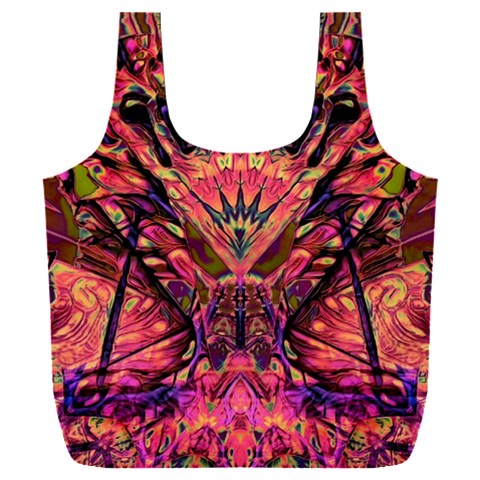 Trippy Garland Full Print Recycle Bag (XXL) from ArtsNow.com Front