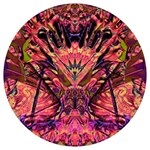 Trippy Garland Round Trivet