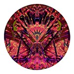 Trippy Garland Round Glass Fridge Magnet (4 pack)