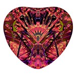 Trippy Garland Heart Glass Fridge Magnet (4 pack)