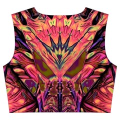 Trippy Garland Trumpet Sleeve Cropped Top from ArtsNow.com Back