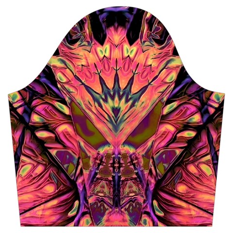 Trippy Garland Trumpet Sleeve Cropped Top from ArtsNow.com Sleeve Right