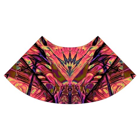 Trippy Garland Trumpet Sleeve Cropped Top from ArtsNow.com Cuff Right