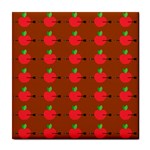 Apple Arrow Pattern Design Drawing Tile Coaster