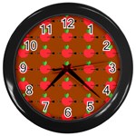 Apple Arrow Pattern Design Drawing Wall Clock (Black)