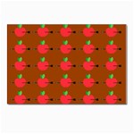 Apple Arrow Pattern Design Drawing Postcards 5  x 7  (Pkg of 10)