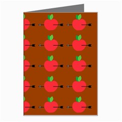 Apple Arrow Pattern Design Drawing Greeting Card from ArtsNow.com Left