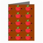 Apple Arrow Pattern Design Drawing Greeting Cards (Pkg of 8)