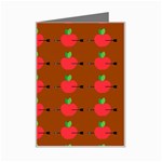 Apple Arrow Pattern Design Drawing Mini Greeting Card