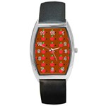 Apple Arrow Pattern Design Drawing Barrel Style Metal Watch