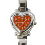 Apple Arrow Pattern Design Drawing Heart Italian Charm Watch