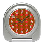 Apple Arrow Pattern Design Drawing Travel Alarm Clock