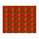 Apple Arrow Pattern Design Drawing Small Glasses Cloth