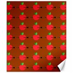 Apple Arrow Pattern Design Drawing Canvas 8  x 10 