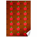 Apple Arrow Pattern Design Drawing Canvas 12  x 18 