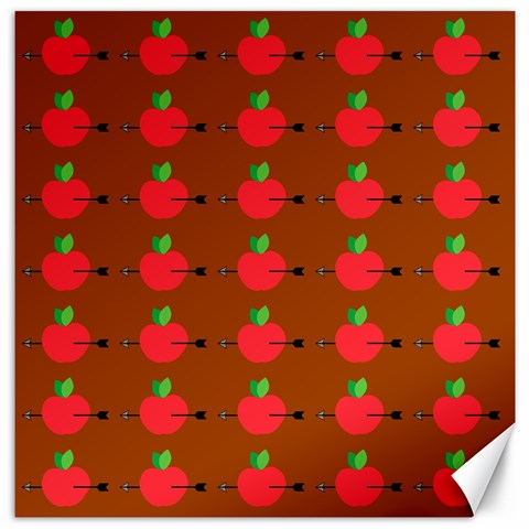 Apple Arrow Pattern Design Drawing Canvas 20  x 20  from ArtsNow.com 19 x19.27  Canvas - 1