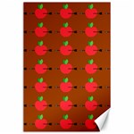 Apple Arrow Pattern Design Drawing Canvas 24  x 36 