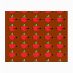 Apple Arrow Pattern Design Drawing Small Glasses Cloth (2 Sides) from ArtsNow.com Back