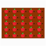 Apple Arrow Pattern Design Drawing Large Glasses Cloth