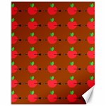 Apple Arrow Pattern Design Drawing Canvas 11  x 14 